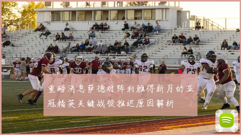 重磅消息萨德对阵利雅得新月的亚冠精英关键战役推迟原因解析